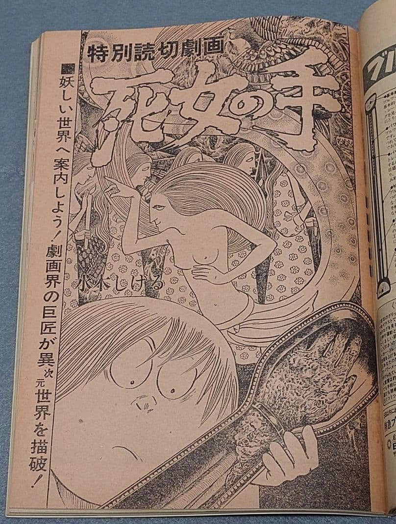 週刊プレイボーイ1976年32号アグネスラム水木しげる特別読切スパイダーマン読切