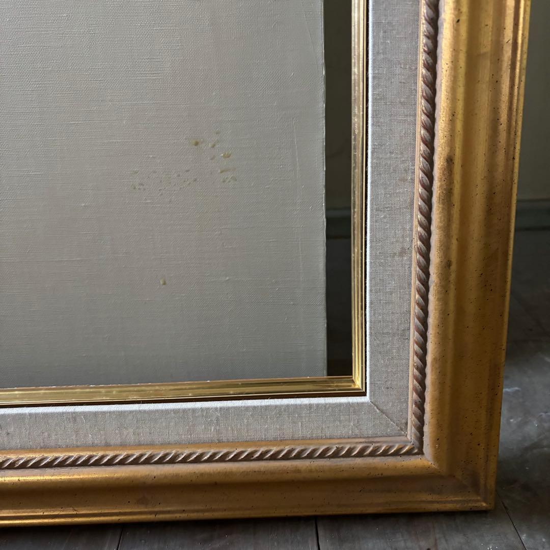 F 100 油絵用額縁　油彩額　アンティークフレーム　ゴールド