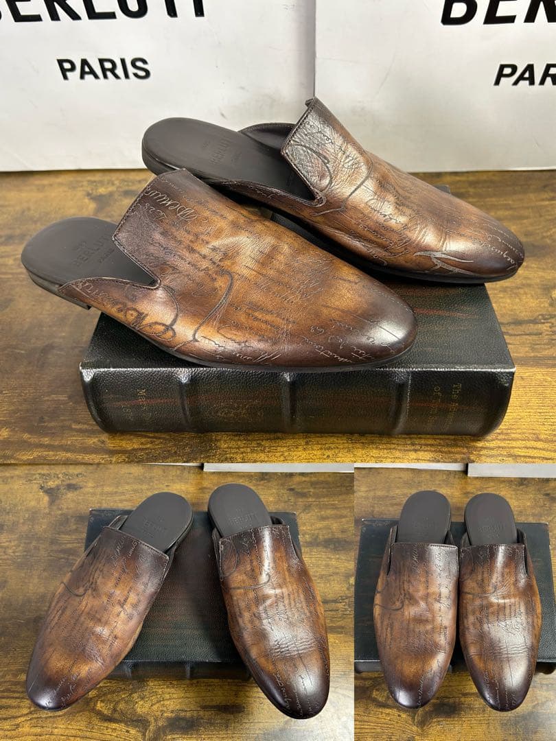 美品　22.4万円　BERLUTI サイラス ミュール　スリーパー　8