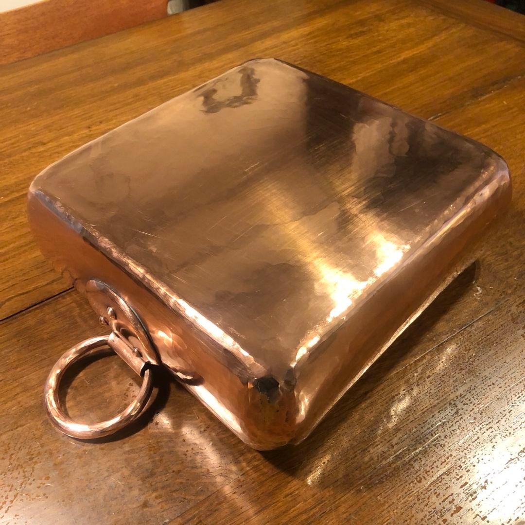 有次　おでん鍋　銅鍋　28センチ角大