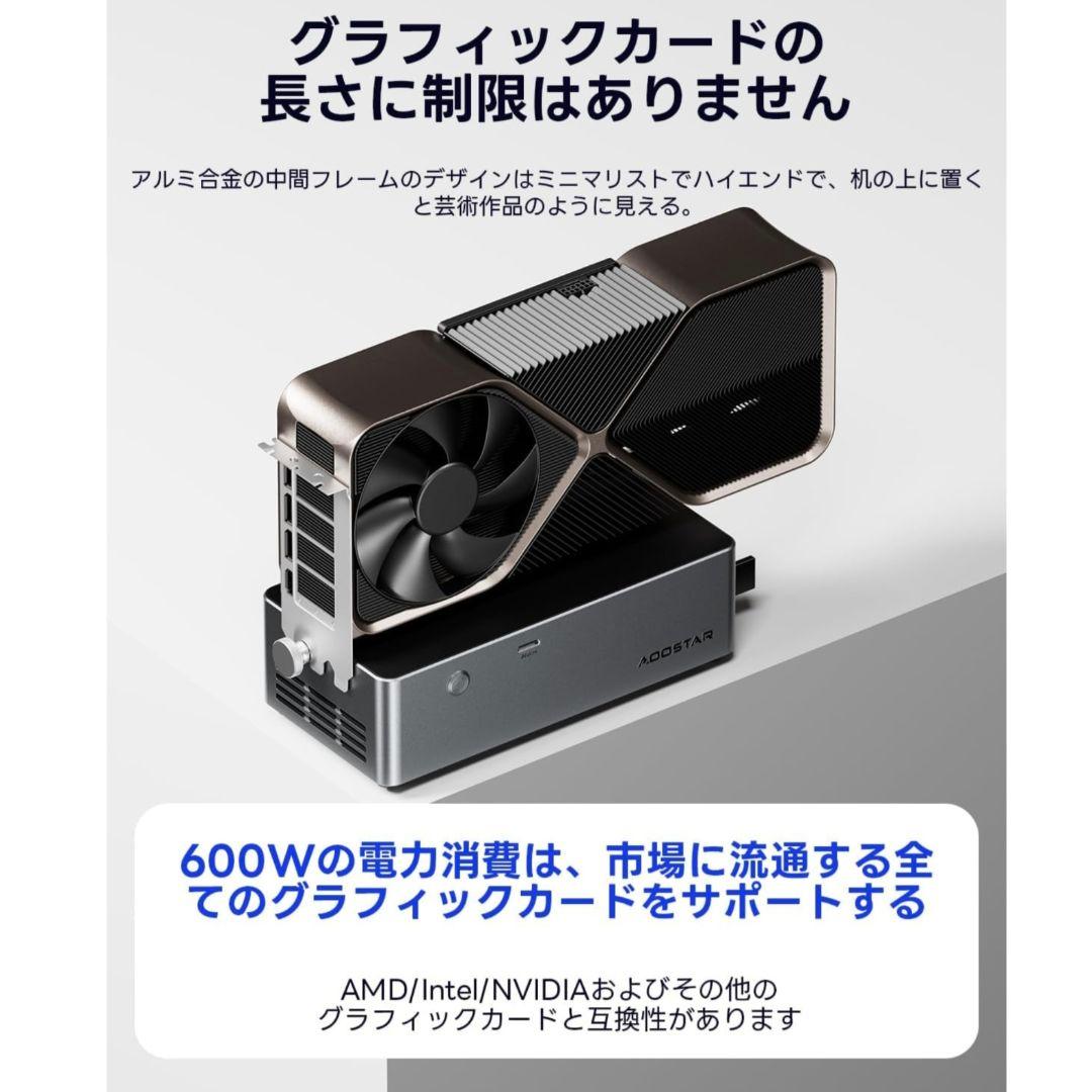 AOGSTAR 高性能グラフィックカード用電源 oculink 外付けeGPU