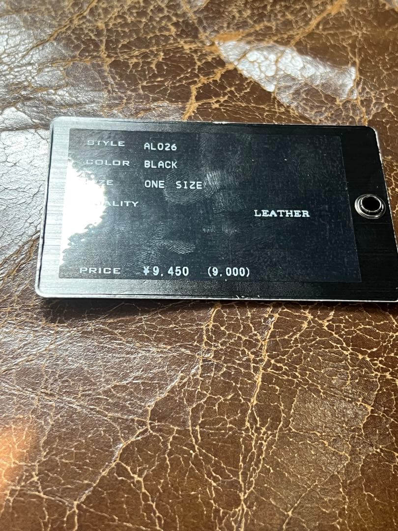 宮下期ナンバーナイン　NUMBER (NINE) 本革 円形ミラー　手鏡