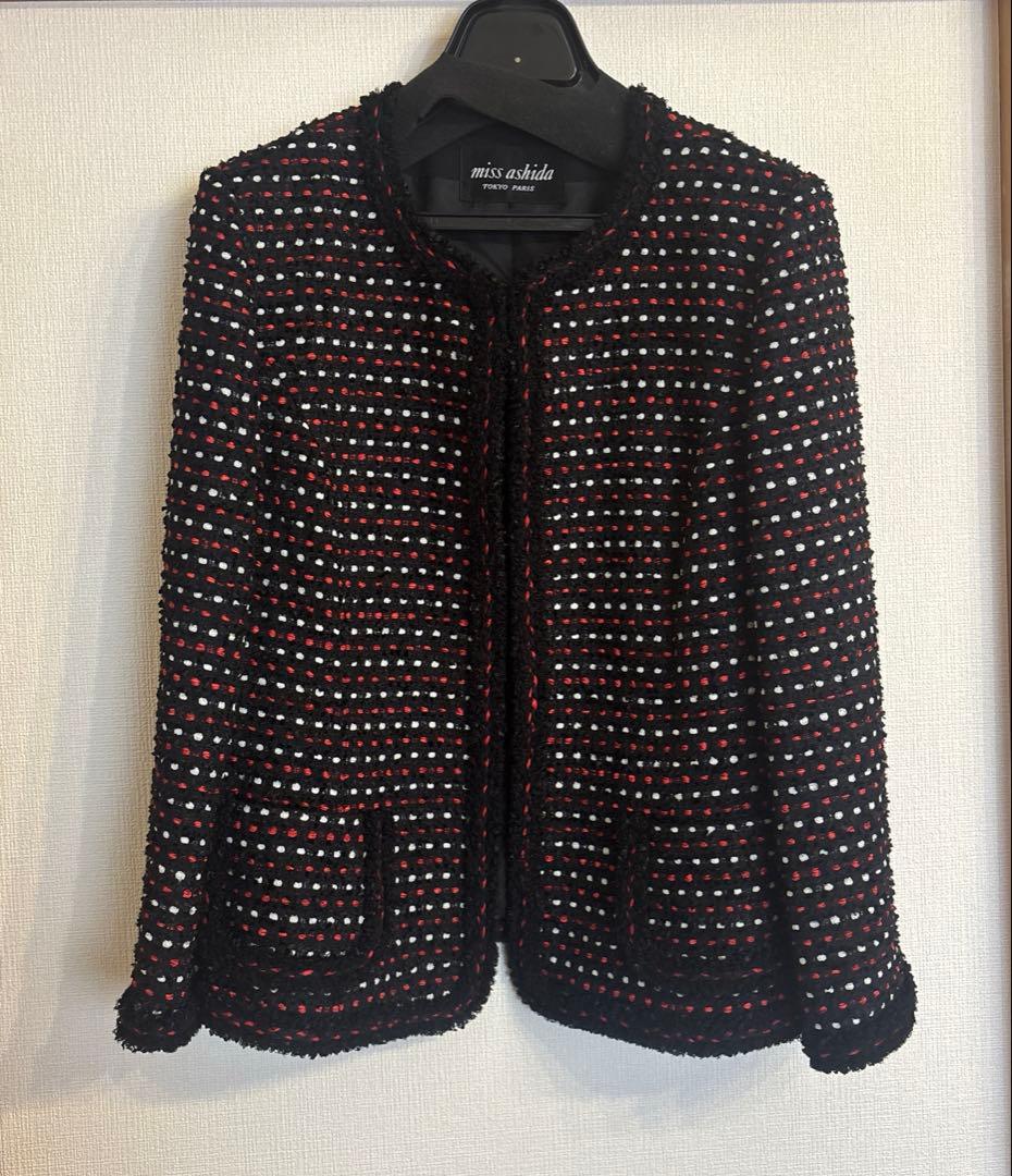 最終値下げ！！【超美品】ミスアシダ ツィードジャケット11size タエアシダ
