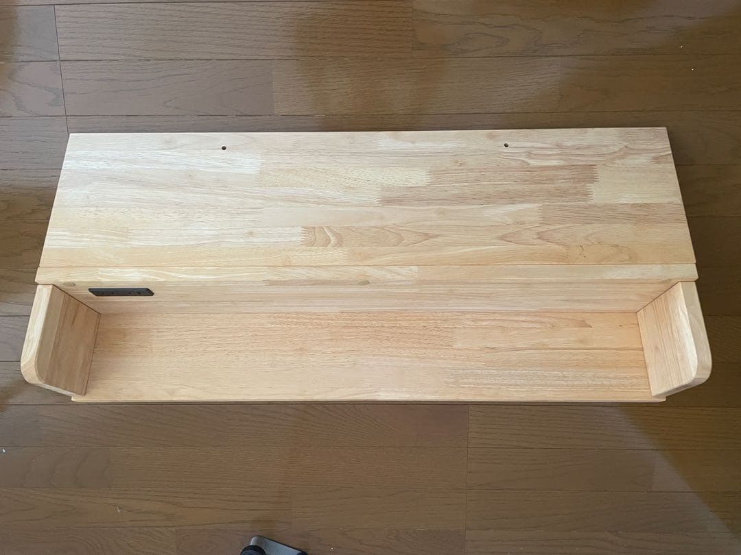 中居木工　コンセント付き棚　ナチュラル