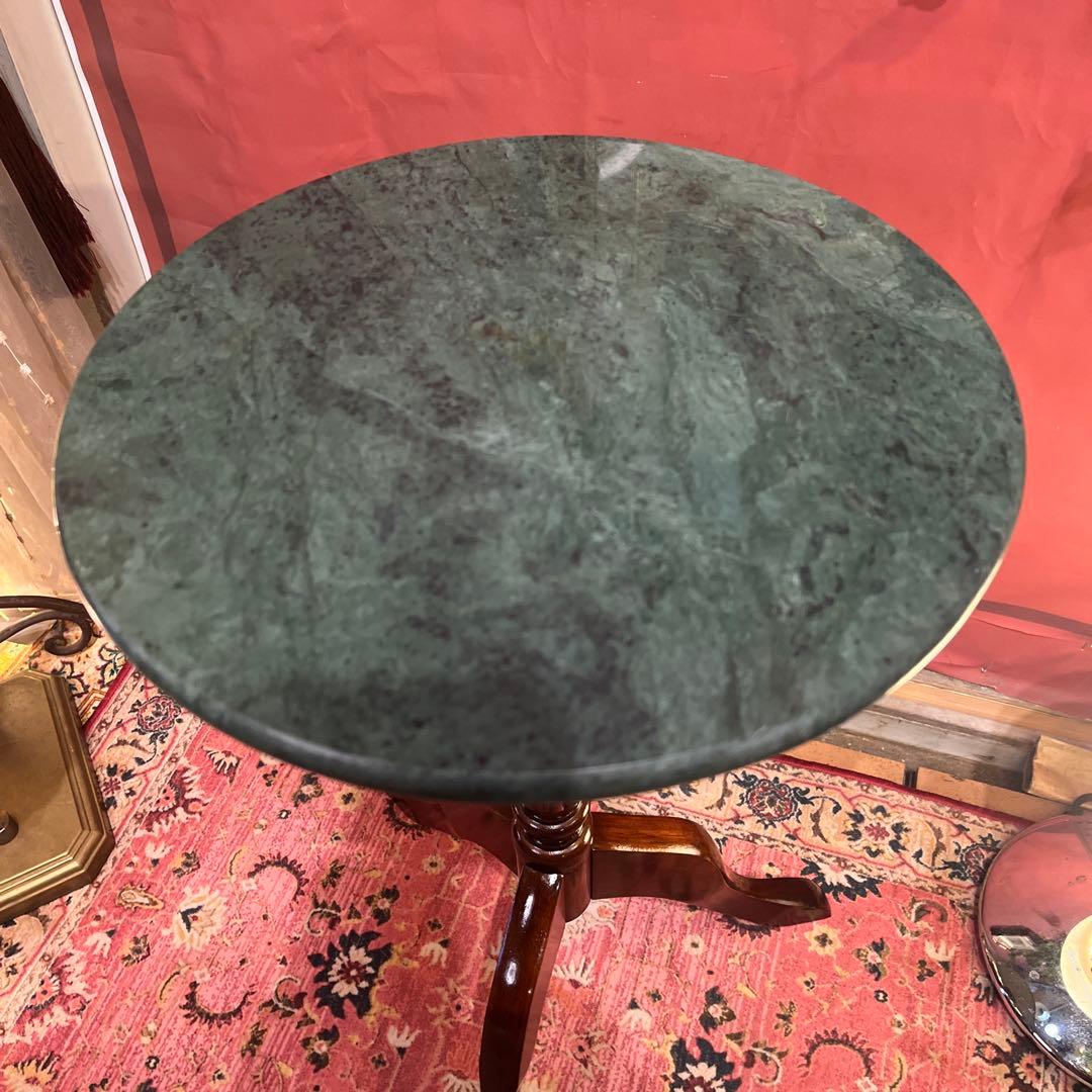 Sale アンティーク　大理石トップ　アクセントスタンド　サイドテーブル　花台